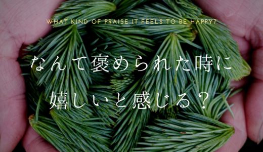 【引き寄せの法則】「なんて褒められたときに嬉しいと感じる？」